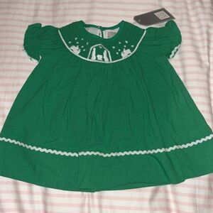 NWT Smocked Christmas Nativity Lil Cactus size 3-6 mos
